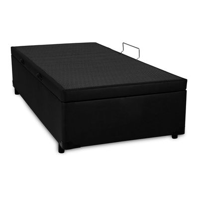 Cama-Bau-com-Pistao---Korino---Preto---25-Cm-Solteiro-