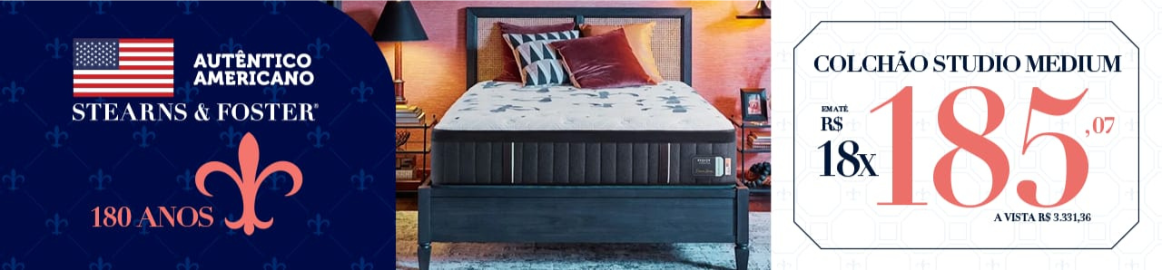 Stearns & Foster Colchão Studio Medium