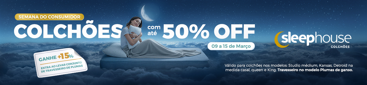 Stearns & Foster até 50% OFF