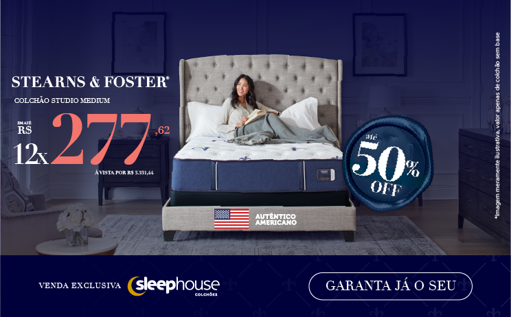 Stearns & Foster Colchão Studio Medium