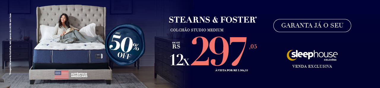 Stearns & Foster Colchão Studio Medium